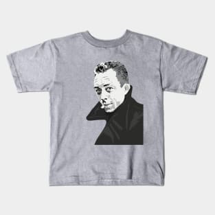 Portrait of Albert camus Kids T-Shirt